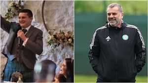 Celtic-daft groom leaves wedding guests speechless with Ange Postecoglou tribute