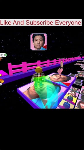 Squid game glass bridge game #shorts #robloxgaming