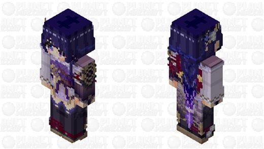 Raiden Shogun [雷電 将軍] (remake) | Genshin Impact [原神] Minecraft Skin