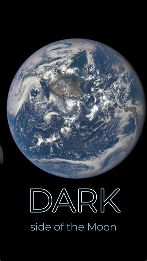 DARK SIDE OF THE MOON 🌑➡️🌕 At first glance, this footage seems almost implausible: a fully illuminated Moon passing across a fully illuminated Earth 🌕🌍 Yet the effect is entirely real – and it highlights a common misconception in the video’s title. What appears here is not the Moon’s “dark side,” but its far side – the hemisphere that does not face Earth 🔄 “Dark” is a label of visibility, not lighting. This portion of the Moon is frequently bathed in sunlight ☀️; it is simply hidden from ou