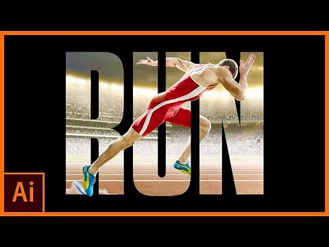 Clipping Mask Illustrator Tutorial for Text and Shapes