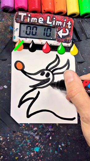 Drawing Zero in 30Sec(The Nightmare Before Christmas)