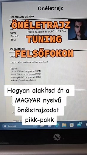 Önéletrajz tuning lépésről lépésre #önéletrajzírás #önéletrajz.#külföldimunkakeresés #önéletrajzkisokos #10perc #10minsvideo #önéletrajzírástippek #munkahely #munkakeresés