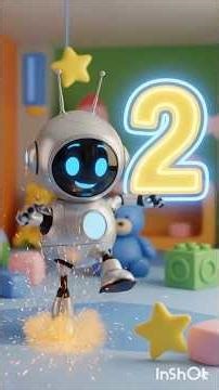 Count to 10 with Mr. Robot! 🤖 Can You Keep Up? #toddlerlearning #english #educationalvideos #1to10