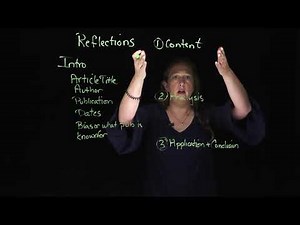 Reflections & Reflective Analysis (College Writing Assignments How-to)
