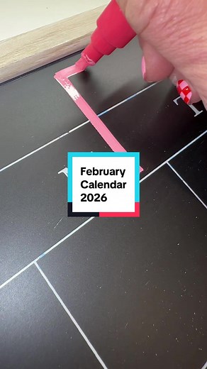 Creative February 2026 Calendar Ideas with Chalk