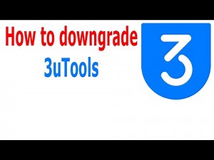 How to downgrade 3uTools software version to the old version