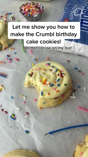 How to Make Homemade Crumbl Birthday Cake Cookies