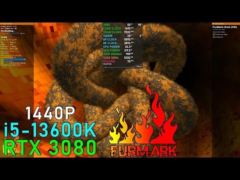FurMark 2 (2.1.0.2): Benchmark 1440P | RTX 3080 | 13600K
