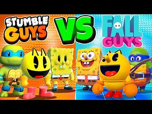 Stumble Guys VS Fall Guys Rank Up Battle!