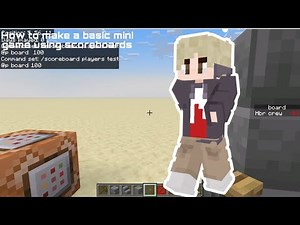 How to make a basic Minecraft mini game using scoreboards in Minecraft bedrock edition