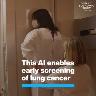 This AI technology can read x-rays for multiple risks - including lung cancer - within seconds. Learn more about tech innovations that are revolutionizing global healthcare: https://www.weforum.org/agenda/2023/02/health-future-innovation-technology @AstraZeneca | World Economic Forum
