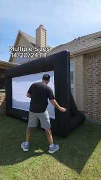 VEVOR Inflatable Movie Screen Review for Backyard Movie Nights