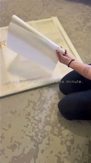Packing My Biggest Painting: Paradise Leaves for Luxembourg
