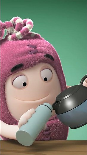 Newt's Every Morning Routine! 🪥 #forkids #oddbods #shorts #monsterkids