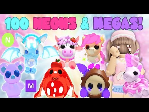 100 NEONS & MEGA | Expanding My Inventory | Roblox Adopt Me | Riivv3r