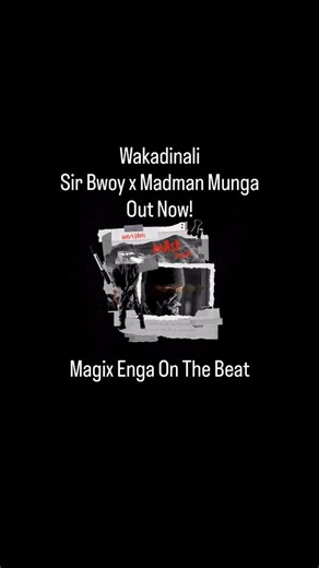 Magix Enga on Instagram: "New Single Out Now @sir_bwoy x @munga_domani Magix Enga on The Beat #rongrende"