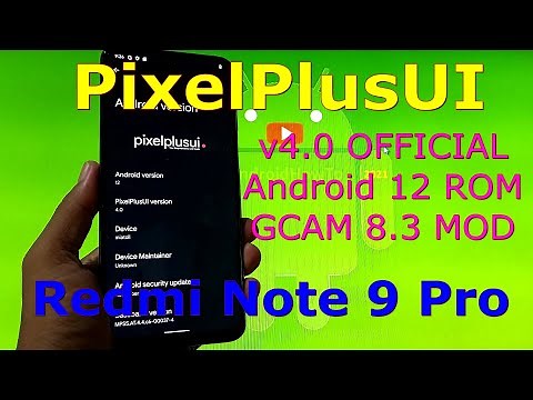 PixelPlusUI 4.0 for Redmi Note 9 Pro Android 12 ROM