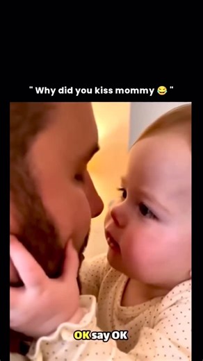 Digital KS on Instagram: "Wait for end 😂 A short family clip captures a playful power shift between a father and his young son, unfolding with the kind of confidence only a child can have. The moment begins with the boy confronting his dad over an unforgivable offense: kissing his mom. With complete seriousness, he informs his father that Mommy is his, delivering the line not as a joke but as a firmly held rule of ownership. What follows is an unexpected negotiation. The child insists that his 