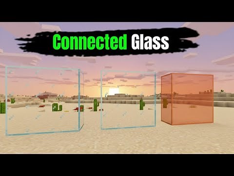 🪟 Aesthetic Connected Glass for Minecraft PE 1.21+ | Crystal Clean Look ✨🏠