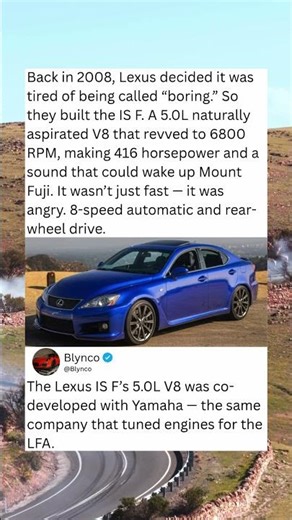 Lexus IS F – The V8 Samurai That Took on BMW & AMG 🔥🇯🇵