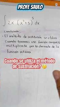 Cuando se utiliza el método de sustitución? 🤔#fyp #parati