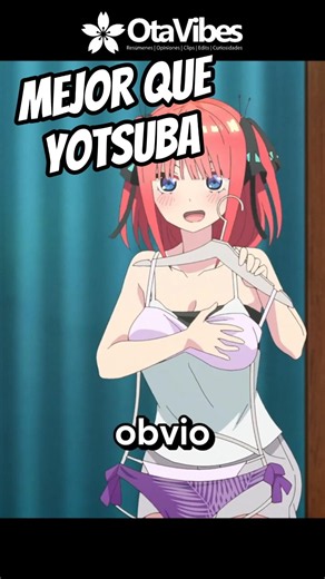 Does Nino look better than Yotsuba? #ninonakano #anime #quintuplets