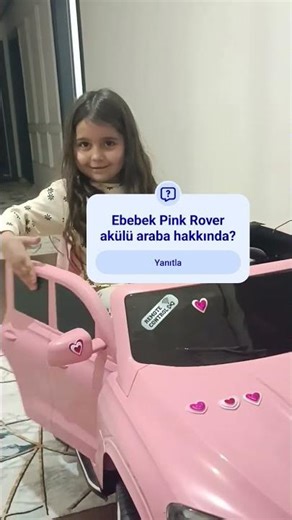pembe renkli akülü araba. #bebekoyunlari #toys #niloya #barbie #akülüaraba #oyun #arkadaş #rccar
