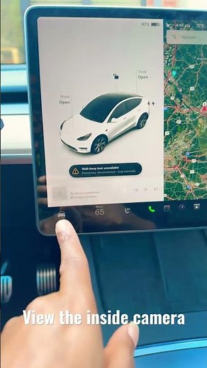 How to View Your Tesla Cabin Camera From the Inside #tesla #shorts