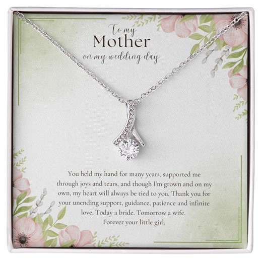 Mother of the Bride Gift, to My Mother on My Wedding Day, Bride Mom Gift, Gift From Bride, Mother of the Bride Necklace, Mother Wedding Day - Etsy UK