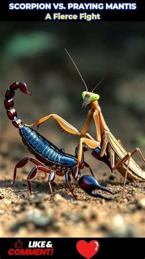 #PrayingMantis #Scorpion #NatureFight