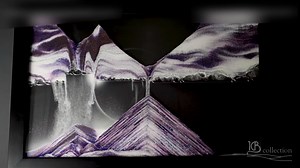 KB collection Diamond Ring Small Size Moving Sand Art - Solar Eclipse Wall Art - Original Moving Sand Picture A Relaxing Desktop Sandscape, Landscape Liquid Motion Sands - Handcrafted in Austria…