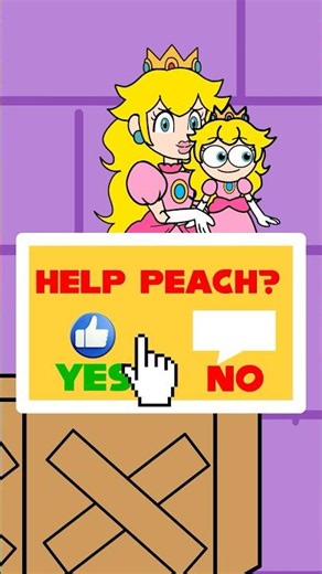 Big and mini #mario #bowsette #animation #peach
