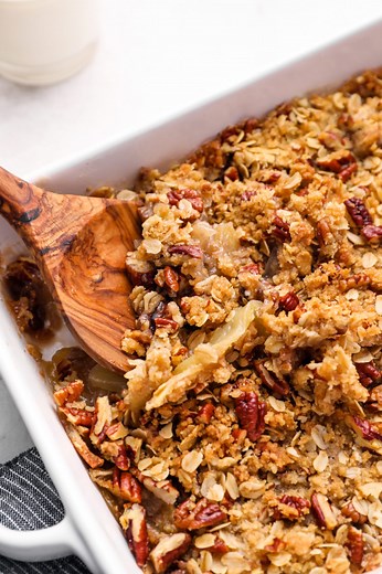 The Best Apple Crisp Recipe with Oat-Pecan Topping