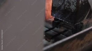 metalworking industry: finishing metal working with flying sparks