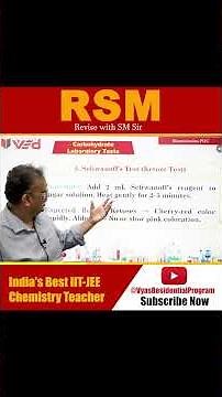 Seliwanoff’s Test in 60 Sec 🔥 Ketose Test | IIT-JEE Rapid Revision #shorts #rsm102