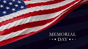 Memorial Day loop, Remember and Honor 4K Animation to tribute to all who served. US patriotic backdrop with flag
