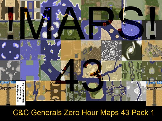 C&C Generals Zero Hour Maps 43 Pack 1 addon