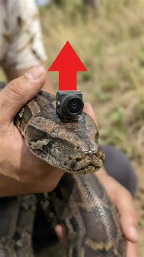Camera on Snake 🐍 | First Person View Inside a Tunnel