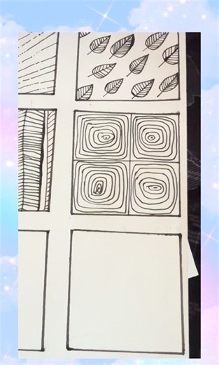 Easy Zentangle Pattern Drawing | Relaxing Doodle Art for Beginners | 5 Minute Art Tuto