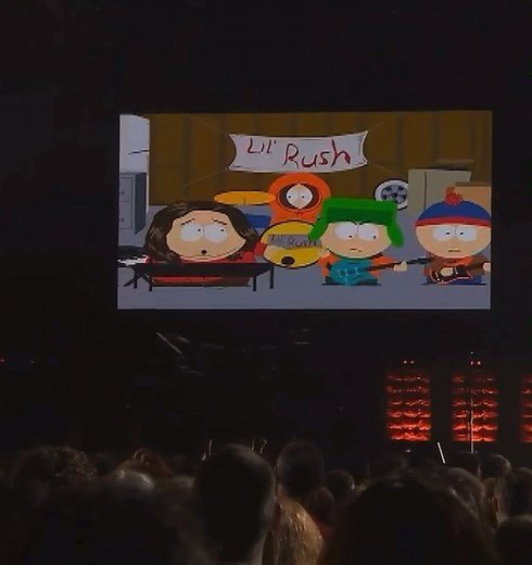 LRR on Instagram: "RUSH X SOUTH PARK - A hilarious and electric opening for “Tom Sawyer” by Rush in Holland (2007). Lil’ Rush is an exclusive short animation created by Matt Stone and Trey Parker for the Canadian rock band Rush. The short was shown as the opening to the song “Tom Sawyer” on the band’s Snakes & Arrows Tour in 2007. The concert DVD also features the clip. As you can see, in the sketch, Cartman sings the song “Tom Sawyer” with incorrect lyrics, confusing Tom Sawyer with Huckleberry