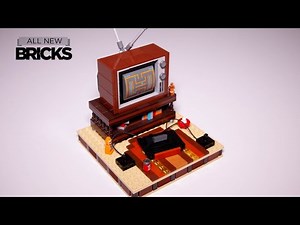 Lego My First Television 80s Edition with My Old Basement Speed Build designed by Chris McVeigh
