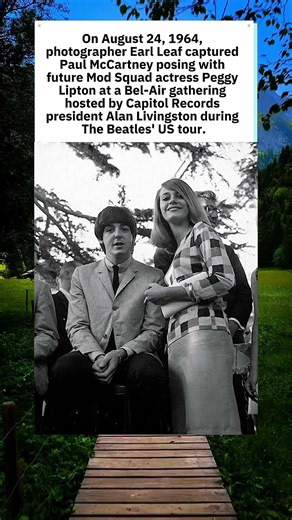 Paul McCartney and Peggy Lipton (1964) 🎸 #PaulMcCartney #TheBeatles #Shorts
