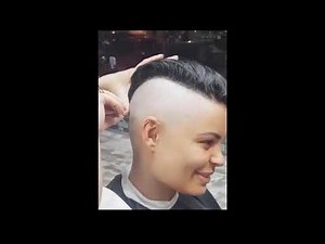 Girl Cut Her Hair from Mohawk to Buzz Cut