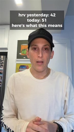 Lauren on Instagram: "for the longest time i thought a jump like that meant something was wrong with me or wrong with my device. it’s neither. here’s what’s actually going on: 1️⃣ hrv stands for heart rate variability — the tiny variation in time between each heartbeat, measured in milliseconds. a healthy heart doesn’t beat like a metronome. it speeds up and slows down constantly. 2️⃣ it’s controlled by your autonomic nervous system — the same system that decides whether your body is in fight-or