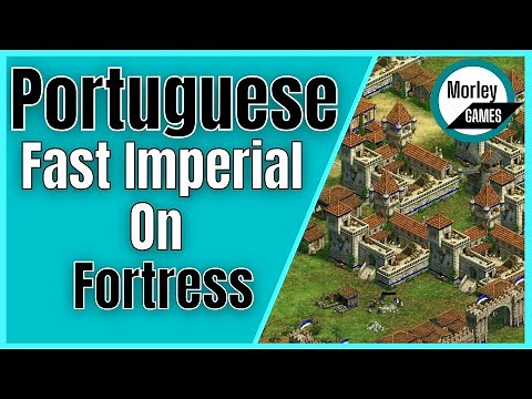 CRAZY 15 Minute AOE2 Fast Imperial on Fortress With Portugese - Build Order