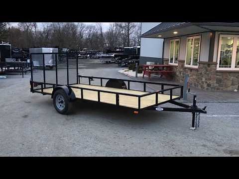 AMO 76"x14' Utility Landscape Trailer 2990# GVW A614G