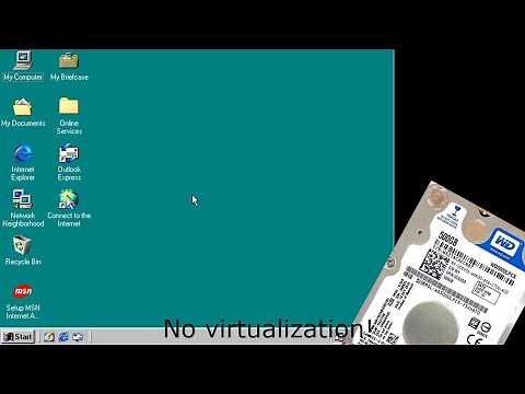 Installing windows 98 on modern hardware with zero virtualization!