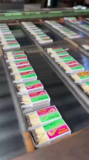 Matchboxes making process in details | Working animation