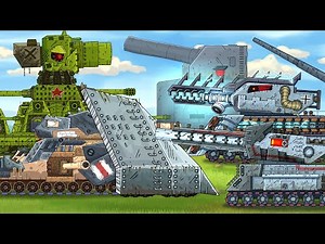 Soviet Karl-44 helps Ratta-Fortress break through the front - Cartoons about tanks